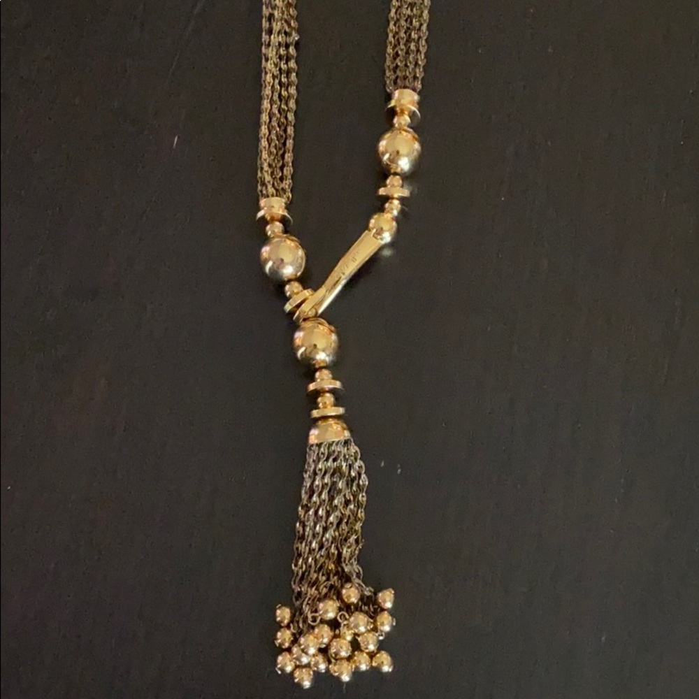 Stella & Dot Bianca tassel necklace